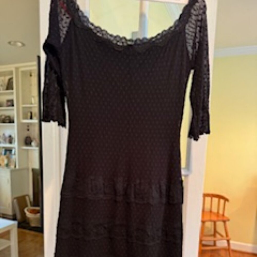 Betsey Johnson Black Lace Dress